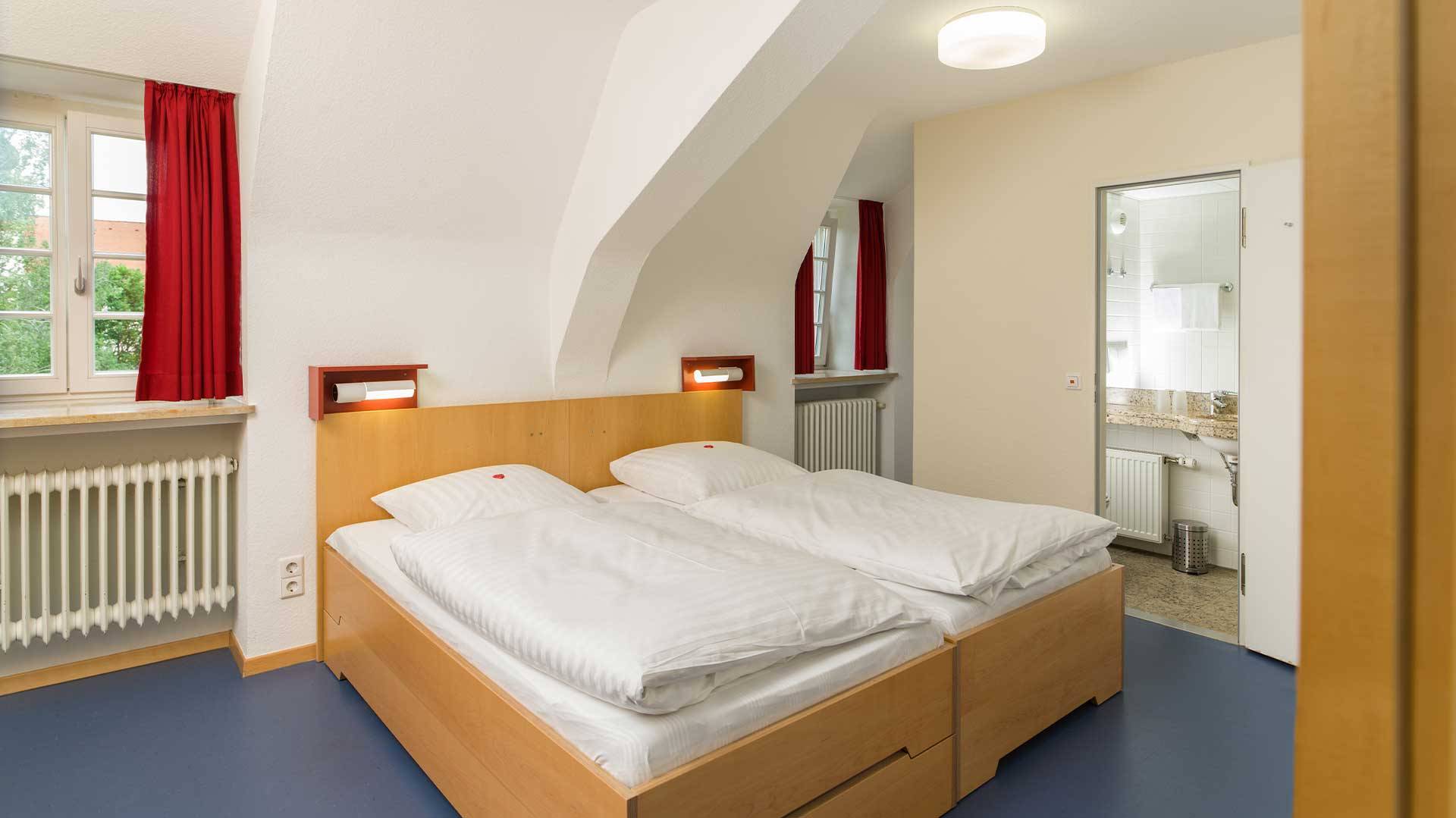 Ansicht Doppelzimmer im Bildungshaus Neckarelz