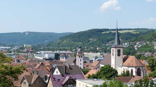 Blick auf Mosbach
