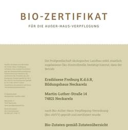 Bio Zertifikat